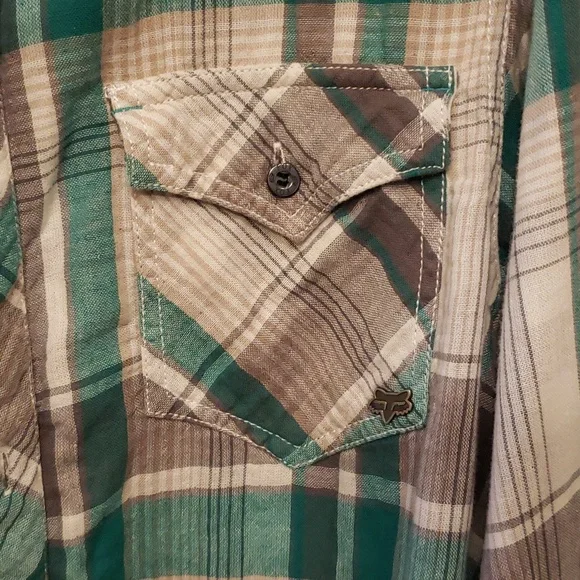 Fox Racing Men's Button Up Shirt Size Medium - Picture 3 of 8